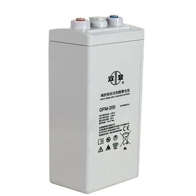 Shuangdeng GFM-200 loodzuurbatterij 2V200Ah voor elektriciteitssysteem en opslag van zonne-energie