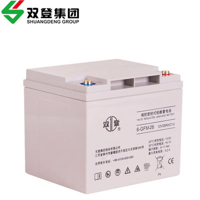 12V26Ah Shuangdeng verzegelde 6-GFM-26 batterij voor communicatie en opslag van zonne-energie