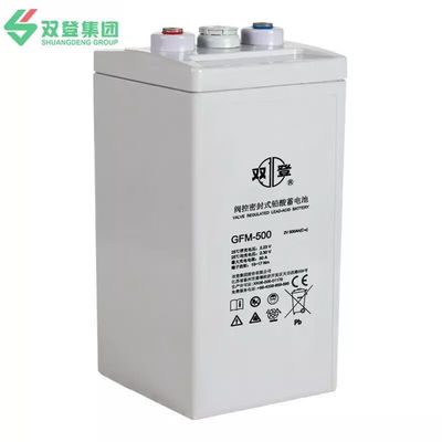 2V500Ah Shuangdeng GFM-500 loodzuurbatterij voor UPS Interne weerstand 0,41 mQ