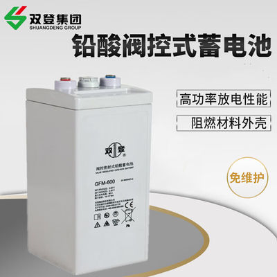Krachtige 2V600Ah batterij voor medische apparatuur en UPS Power van Shuangdeng GFM-600