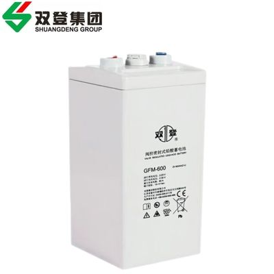 Krachtige 2V600Ah batterij voor medische apparatuur en UPS Power van Shuangdeng GFM-600