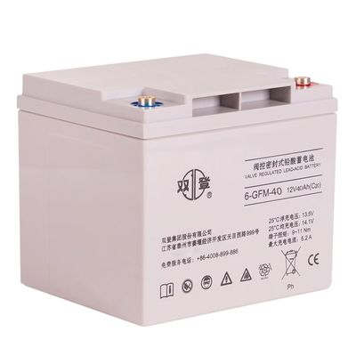 Hoge capaciteit 12V40Ah Shuangdeng 6-GFM-40 loodzuurbatterij voor UPS en stroomsystemen