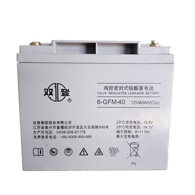 Shuangdeng verzegelde oplaadbare 6-GFM-40 loodzuurbatterij 12V40Ah voor zonne-energieopslagpaneel