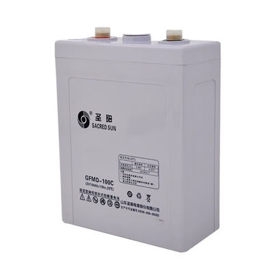 65 mm breedte Sacred Sun GFMD-100C 2V100Ah loodzuurbatterij voor UPS-stroomcommunicatie