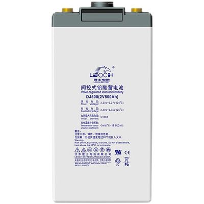 500Ah C10 Leoch-batterij DJ500 loodzuurbatterij voor zonne-energieopslag