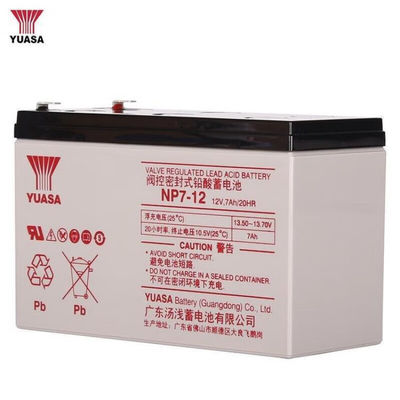 Oplaadbare loodzuurbatterij van Yuasa NP7-1212V7AH 2,5 kg voor basisstation in de computerkamer