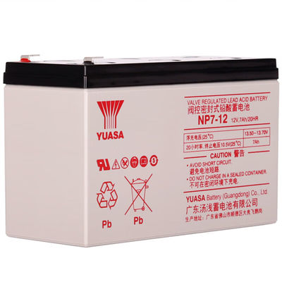 Oplaadbare loodzuurbatterij van Yuasa NP7-1212V7AH 2,5 kg voor basisstation in de computerkamer