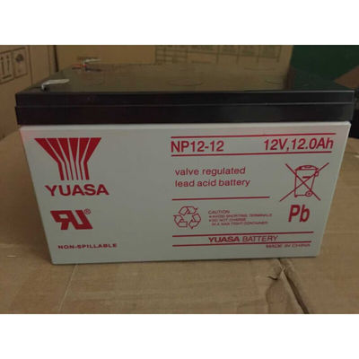Duurzame loodzuurbatterij van Yuasa NP12-1212V12AH voor noodstroom en communicatie