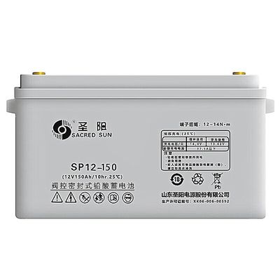Oplaadbaar Ja Heilige zon Diepe cyclus SP12-150 Loodzuurbatterij 12V150Ah Voor stroomvoorziening