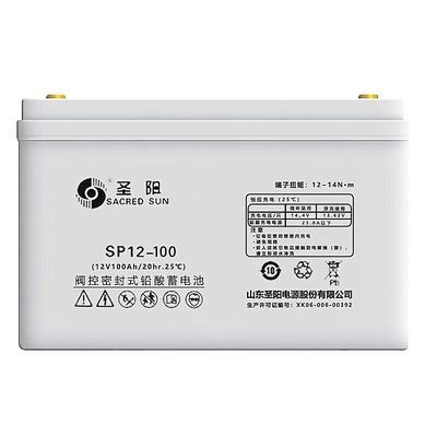 330mm Lengte Heilige zon verzegeld SP12-100 loodzuurbatterij 12V100Ah voor UPS Power System