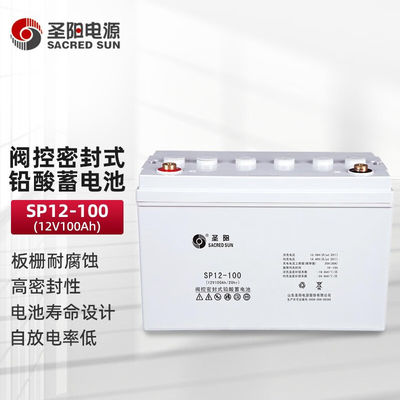 330mm Lengte Heilige zon verzegeld SP12-100 loodzuurbatterij 12V100Ah voor UPS Power System