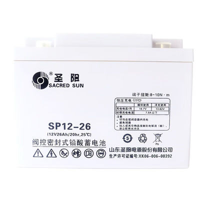 SP12-26 12V26Ah verzegelde batterij van Sacred Sun voor UPS-energie en zonne-energieopslag