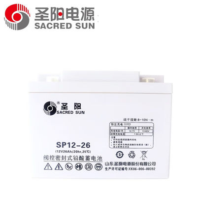 SP12-26 12V26Ah verzegelde batterij van Sacred Sun voor UPS-energie en zonne-energieopslag