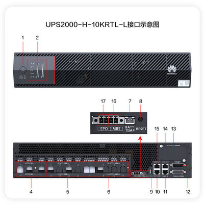 Computernetwerk Huawei UPS2000-A-10KTTL 10KVA-10KW Externe batterijpakket 19-inch rack