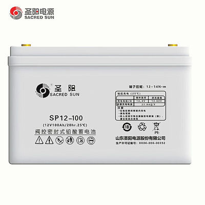 Toepasselijk temperatuurbereik -15 C-45 C Sacred Sun SP12-100 batterij voor energiesystemen