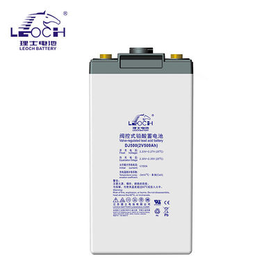 Totale hoogte 350mm Leoch batterij DJ500 loodzuurbatterij 2V500Ah voor UPS stroomvoorziening