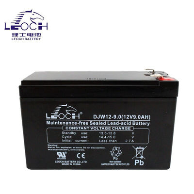 Robuuste ABS-container Leoch-batterij DJW12-9.0 12V9Ah voor UPS-machine-systeem