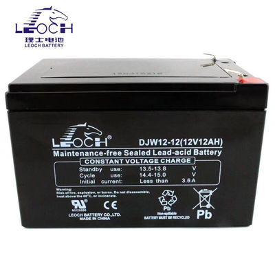 Leoch-batterij DJW12-12 12V12Ah voor zonne-energieopslag