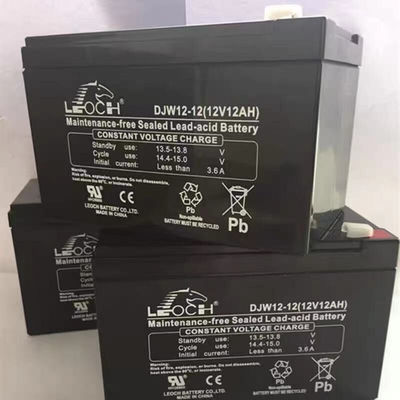 Leoch-batterij DJW12-12 12V12Ah voor zonne-energieopslag