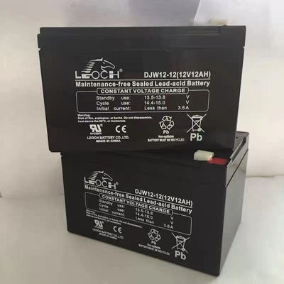 Leoch-batterij DJW12-12 12V12Ah voor zonne-energieopslag