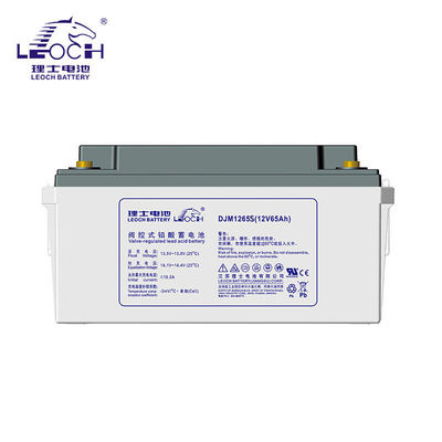 12V65Ah Leoch-batterij DJM1265S voor zonne-energieopslagkrachtsysteem en UPS-energie