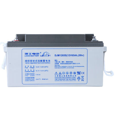 12V65Ah Leoch-batterij DJM1265S voor zonne-energieopslagkrachtsysteem en UPS-energie