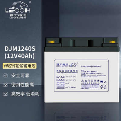 Leochbatterij DJM1240S 12V40Ah loodzuurbatterij voor zonne-energieopslag